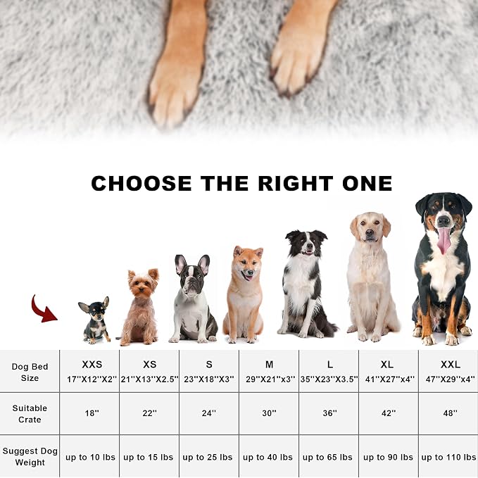 Bedfolks Waterproof Crate Bed, Plush Dog & Cat Bed with Removable Washable Cover, Faux Fur Kennel Pad, 21"x13", Dark Grey - Image 7