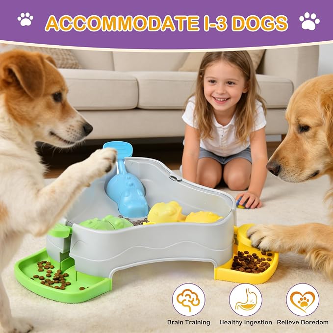 Interactive Dog Toys, Dog Puzzle Toy Treat Dispensing Dog Toys, Dog Enrichment Toys for Mental Stimulation, Slow Feeder Dog Puzzle for Small Medium Dogs, Interactive Cat Toy Cat Puzzle Feeder - Image 5