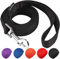 AMAGOOD 6 FT Puppy/Leash, Strong Traditional Style with Easy to Use Collar Hook, Great for Small, Medium and Large Dogs (3/4 in x 6 ft, Black) by DOGLEASH