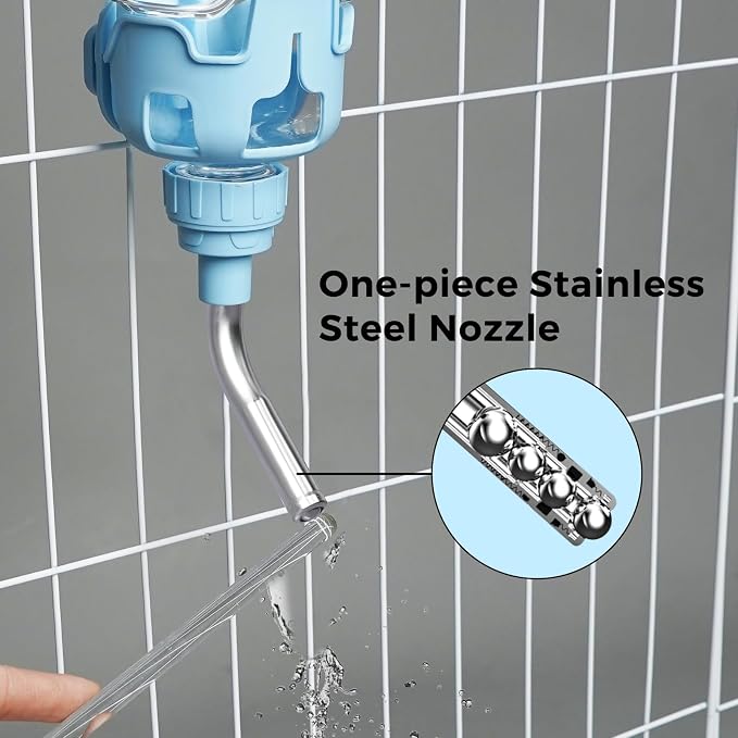Vannon Dog Crate Water Bottle, 34oz Top-Fill Pet Water Dispenser, Blue | kennel water bottle helps keep pets hydrated longer with fewer refills and easy daily care. - Image 8