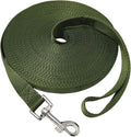 Nylon Training Dog Leash for Small Medium Large Dogs, 15ft 20ft 30ft 50ft 100ft Long Leash Dog/Puppy Lead for Obedience Recall Training, Camping by MANDAO