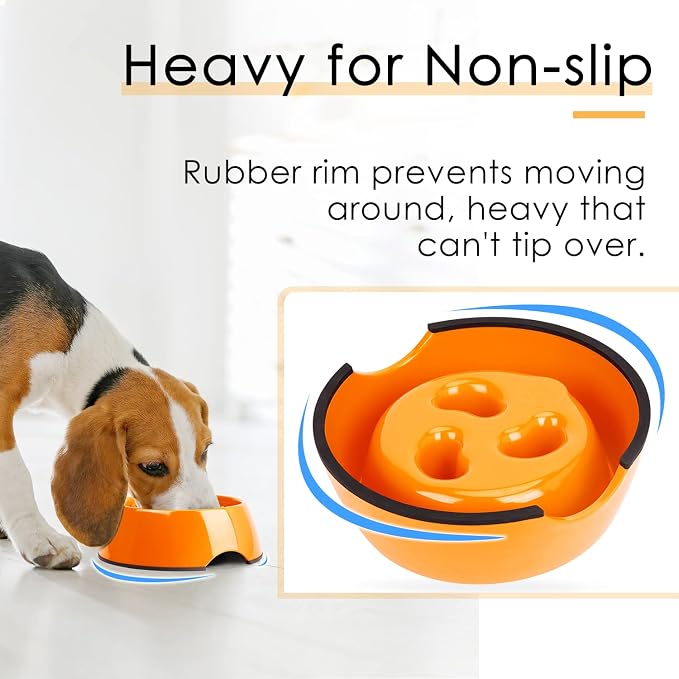 Super Design Slow Feeder Dog Bowl, 1 Cup, Nonslip, Heat-Resistant, Sturdy, Suitable for Small to Medium Sized Dogs - Image 6