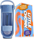 Lil Gulp Dog Water Bottle 15 Fl oz Filtered Portable Travel Bottle (Blue) | Advanced Carbon Filtration for Safe Filtered Water on the Go, BPA-Free, Leak-Proof, Retractable Spout, Walks, Hiking, Camping by LITTLECHONK