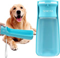 SOICTA Portable Dog Small Animals Water Bottle for Walking 19 OZ or 12 OZ Pet Water Bottles for Puppy Medium Large Dogs Little Animals Water Dispenser Dog Small Animals Water Bowl by SOICTA