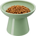 LoeJan Elevated Cat Food and Water Bowls Set, Extra Wide and Raised Ceramic Bowls, Anti-Vomit Whisker-Free Pressure Cat Feeder for Kittens to Adult Cats and Small Dogs by LoeJan
