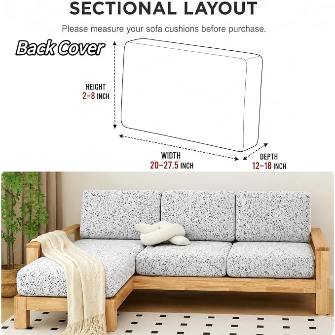 Stretch Sofa Slipcover, 2026 Upgraded Non Slip Couch Cover with Adjustable Straps, Pet Dog Cat Friendly Furniture Protector for 3 Seater, Washable for Living Room - Image 3
