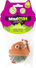 Mad Cat Roll Around Reindeer Catnip Bobbler Soft Plush Cat Toy, Pack of 1 | Holiday themed design with weighted wobble action, sparks batting, swatting and playful energy in felines every single day by Unknown