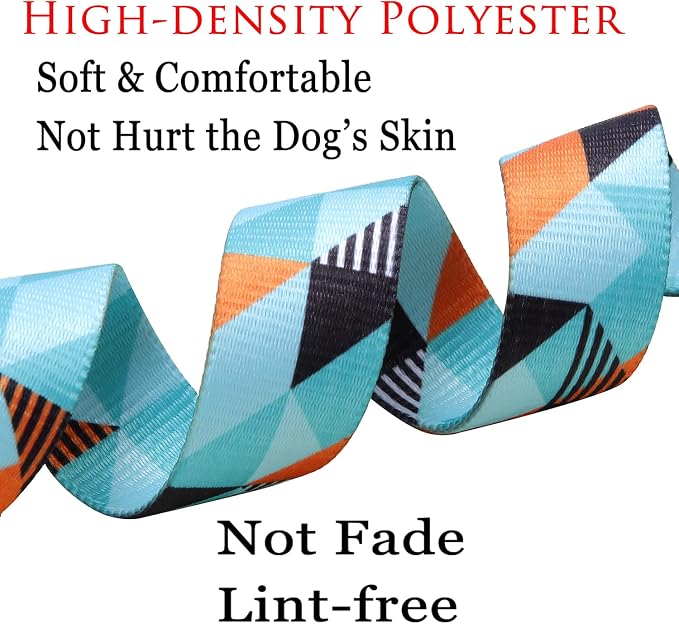 Mihqy Dog Collar for Small Dogs Puppy Cats, Fashion Design, Geometry,XS | Neck Fit 7.9"-11.8", Multiple Patterns，4 Sizes for Small Medium Large Dogs, Comfortable for Walks and Outdoor Hikes - Image 5
