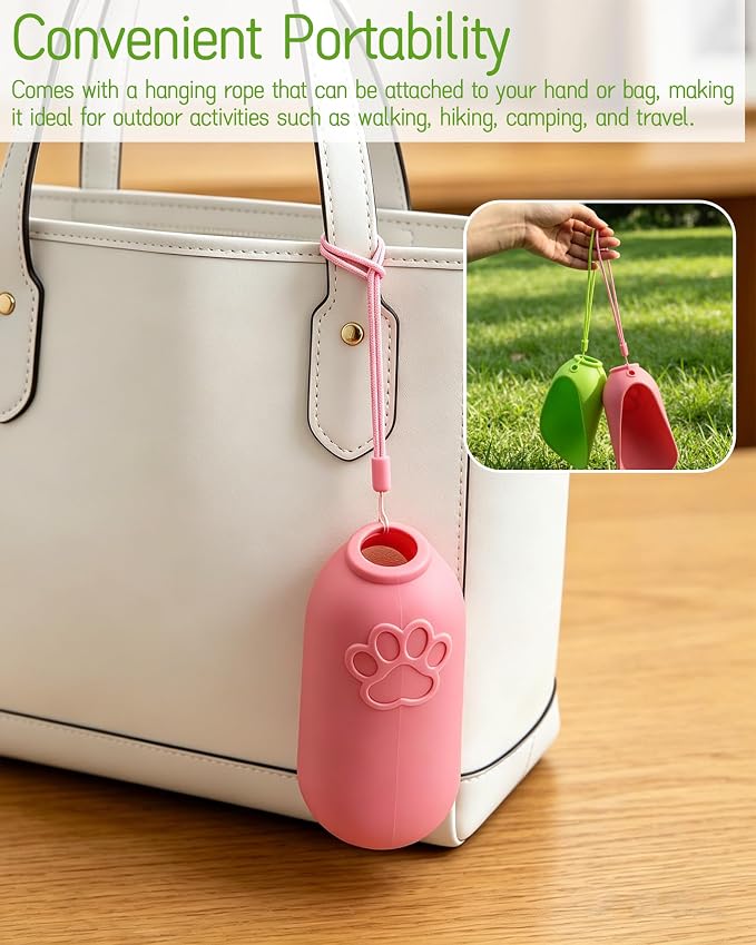 Portable Pet Water Feeder Dispenser 2 Pack- Silicone Reusable Dog Water Bottle Attachment for Outdoor Walking, Hiking, Camping, and Travel - Image 5