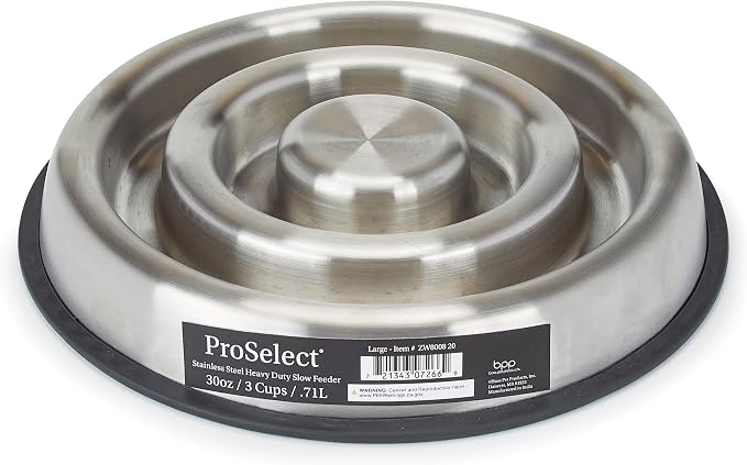 ProSelect Stainless Steel Heavy Duty Slow Feeder Large by PetEdge