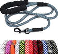 MayPaw Heavy Duty Rope Dog Leash, 3/4/5/6/7/8/10/12/15 FT Nylon Pet Leash, Soft Padded Handle Thick Lead Leashes for Large Medium Dogs (Navy, 1/2" * 6') by MayPaw