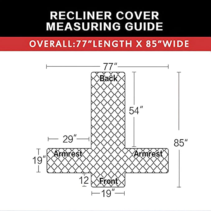 Easy-Going Reversible Couch Cover, Recliner 19 in, Light Gray/Ivory | Machine Washable Slipcover For Dogs, Water Resistant Furniture Mat For Living Room, Non-Slip Sofa Cover, Pet Friendly - Image 5