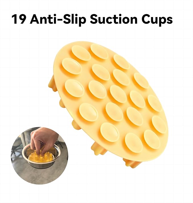 Slow Feeder Insert for Cat Dog Bowls, Anti-Choking Silicone with Strong Suction Cups, Fits Most Cat Bowls, Ideal for Puppy Small Medium Breeds - Image 4
