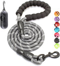 2/4/5/6 FT Dog Leash with Comfortable Padded Handle and Highly Reflective Threads for Small Medium and Large Dogs (6FT-1/2'', Grey) by BAAPET