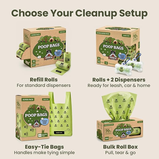Pogi’s Dog Poop Bags – Leak-Proof & Extra Thick Pet Waste Bags (Fresh Scent, 10 Rolls, 150-Count) - Image 8