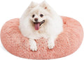 MIXJOY Orthopedic Dog Bed Comfortable Donut Cuddler Round Pet Beds Ultra Soft Washable Dog and Cat Cushion (20''/23''/30'') (23'', Pink) by MIXJOY