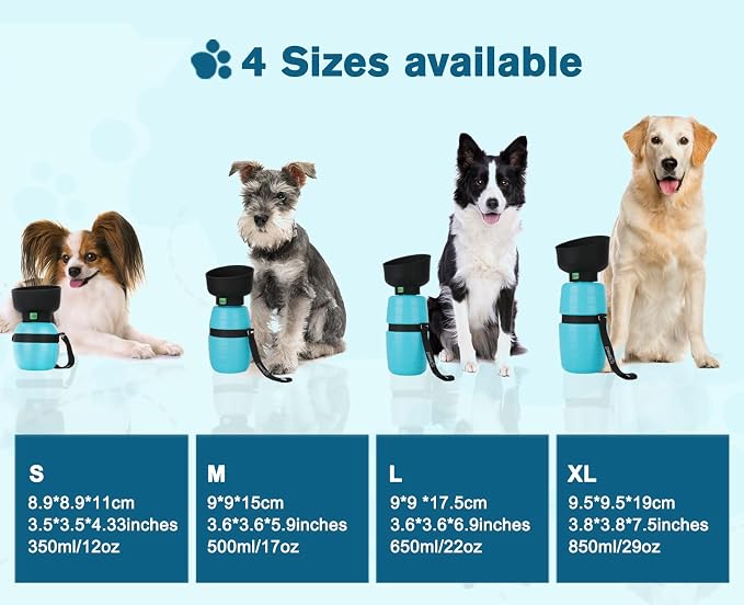 Pecute Portable Dog Water Bottle, 2 in 1 Cat Dog Travel Water Bottle Bowl Leakproof with Double Seal, BPA Free, Lightweight, Pet Small Animal Water Bottel Dispenser for Outdoor Walking Hiking Travels | Leakproof, BPA Free, Lightweight, Puppy Walking Wa... - Image 9