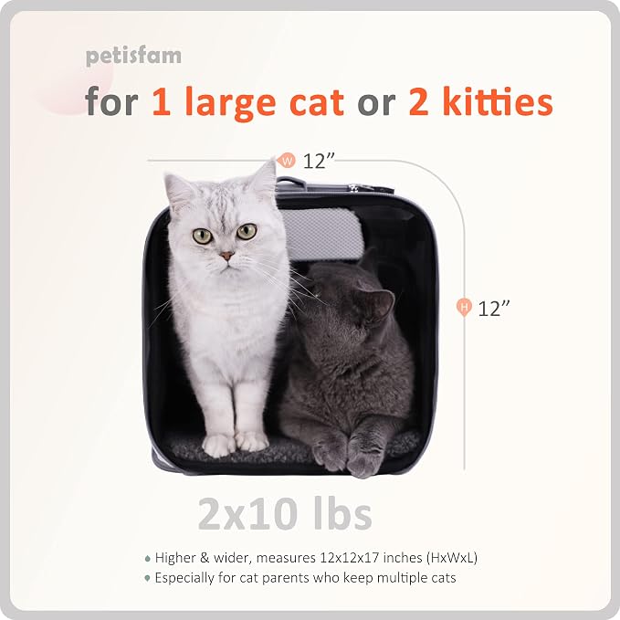You've got This Cat Carrier with Privacy Flaps for Nervous Fur-Kids. Top-Load Quick-in. 360° Airy Mesh Windows Let Cats See You & Reduce Travel Anxiety. Rip-Stop Fabric & Lockable Zips Hug Securely - Image 3