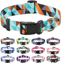 Mihqy Dog Collar for Small Dogs Puppy Cats, Fashion Design, Geometry,XS | Neck Fit 7.9"-11.8", Multiple Patterns，4 Sizes for Small Medium Large Dogs, Comfortable for Walks and Outdoor Hikes by Mihqy