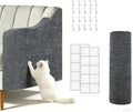 Cat Scratch Couch Furniture Protector-118''x15.8'' cat Scratch Mat for Couch Furniture and Wall Protector,Trimmable Self-Adhesive DIY Climbing Cats Scratcher Couch Protector（Dark Gray） by Affiuya