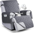 VANSOFY 100% Waterproof Recliner Chair Covers, Recliner Cover Non-Slip Dog Chair Cover Furniture Protector Washable Slipcover with Pocket, Elastic Straps for Pets, Dogs(Dark Gray, 23.6") by VANSOFYFURNITURECOVERS