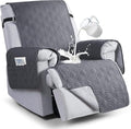 VANSOFY 100% Waterproof Recliner Chair Covers, Recliner Cover Non-Slip Dog Chair Cover Furniture Protector Washable Slipcover with Pocket, Elastic Straps for Pets, Dogs(Dark Gray, 22") by VANSOFYFURNITURECOVERS