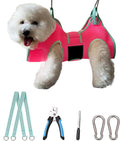 Kkiimatt Dog Grooming Hammock, Small Dog Hammock for Nail Trim, Hanging Harness for Claw Care,Grooming Sling Holder Hanger with Thick Fabric Neck Support Wide Strap Restraint by Kkiimatt
