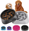 YINEYA 2PCS Slow Feeder Dog Bowls, Pet Supplies that Slow Down Eating, Pet Food Bowls, Maze Dog Puzzle Feeder for Medium Breed by YINEYA