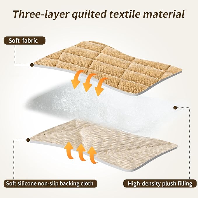Couch Covers for Dogs, Velvet Dog Couch Cover, Pet Couchs Covers for 3-Seater, Couchs Protector for Dogs, Sofa Cover for Pets Washable(1PC, Light Brown, 27.6"×82.7", 3-Seater) - Image 6