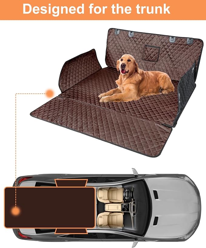 PETICON SUV Cargo Liner for Dogs, Trunk Cover with Bumper Flap Protector | Waterproof Pet Cargo Cover with Side Flaps, Dog Car Seat Cover with Non-Slip Mat, Prevents Scratches, Pet Hair, Mud, and Dirt - Image 2