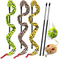 Interactive Cat Toy Wand with Catnip Mouse, Cat Teaser Wand Rainbow String for Bored Indoor Adult Cats and Kittens (5 Pack) by URMYONLY