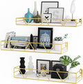 Floating Shelves Set of 3, Wood Wall Shelf, Farmhouse Shelf for Bedroom | Wall Mounted Floating Shelf for Living Room, Bedroom, Bathroom, Kitchen, Office by Amoot
