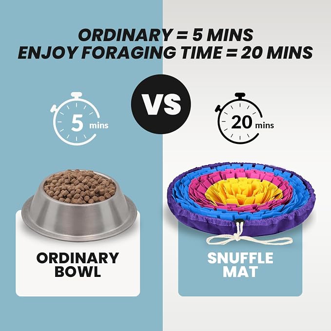 PET ARENA Snuffle Mat Dog Puzzle Feeder for Slow Eating & Brain Training | Promotes healthy habits sensory activities, reduces boredom, supports focus, provides engaging playtime indoors or outdoors. - Image 7