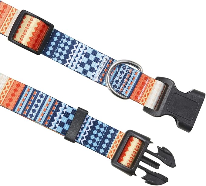 Mihqy Dog Collar for Small Dogs Puppy Cats, Bohemian Orange,XS | Neck Fit 7.9"-11.8", Multiple Patterns，4 Sizes for Small Medium Large Dogs, Comfortable for Walks and Outdoor Hikes - Image 4
