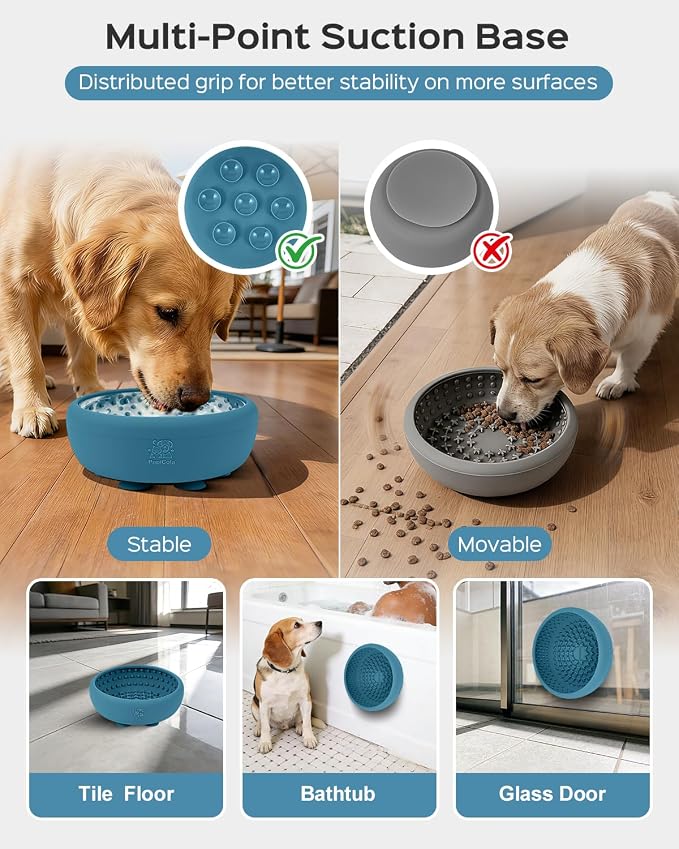 Dog Lick Bowl for Dogs S, Lick Mat, Dog Slow Feeder | Strong Suction Base, BPA-Free Silicone, Freeze Licking Bowl for Anxiety Relief, Enrichment & Distraction, Dishwasher Safe - Image 5