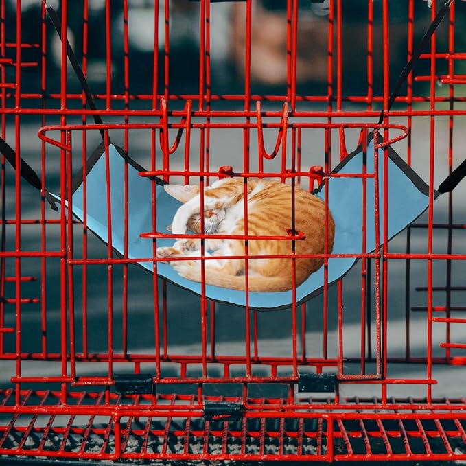Cat Hammock for Cage Hanging，Breathable Coolness Hammock Bed for cat Small Animal - Image 6