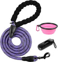 BARKBAY Dog Leashes for Large Dogs Heavy Duty Dog Leash 4/5/6 FT with Comfortable Padded Handle and Highly Reflective Threads for Medium Large Dogs Walking Training Running (6FT-1/2'',Purple) by BARKBAY