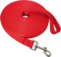 Nylon Training Dog Leash for Small Medium Large Dogs, 15ft 20ft 30ft 50ft 100ft Long Leash Dog/Puppy Lead for Obedience Recall Training, Camping by MANDAO