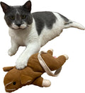 SPOT Super Mouse Sam with Catnip - Lifelike Cat Toy, Fuzzy Mice with Catnip and Crinkle Sound, Extra Large Size for Cuddling, Kicking, Chasing, Playing - 11in Plush Toys, Assorted Colors by SPOT
