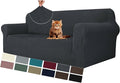 MAXIJIN Couch Covers for 3 Cushion Couch Sofa (71"-91"), 1-Piece Stretch Sofa Cover Slipcover Furniture Protector with Elastic Bottom for Kids,Dogs (Large, Diamond Pattern Gray) by MAXIJIN