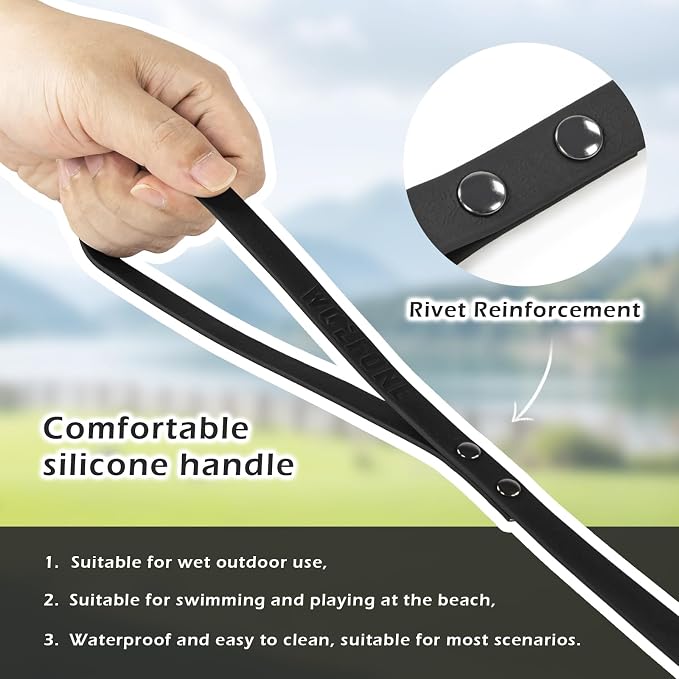 Wolfone Waterproof Dog Leash 33FT Long Line Training Lead for Dogs | Recall Leash for Dogs Heavy duty PVC coated leash with easy clean design tangle-free nylon core for outdoor training - Image 4