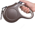 Fida Retractable Dog Leash, 16ft Heavy Duty Pet Walking Leash for X-Small/Small/Medium/Large Dog or Cat up to 110 lbs, Tangle Free. One-Hand Brake (Large, Coffee) by Fida