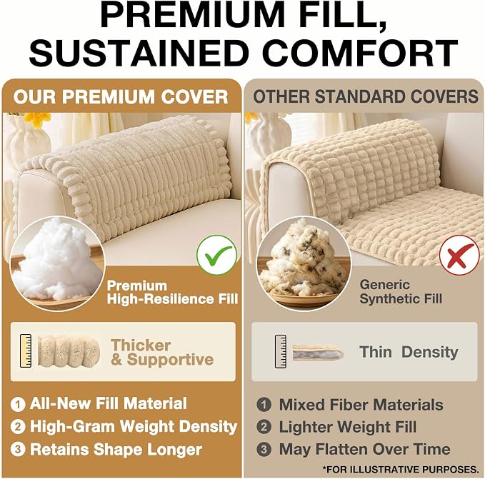 hyha Couch Cover for Dogs, Washable Non Slip Plush Flannel Sofa Protector | Thick Flannel, Anti-Slip Backing, Pet Hair & Scratch Protection, Fits Sofa & Loveseat (35.4" x 70.9") - Image 10