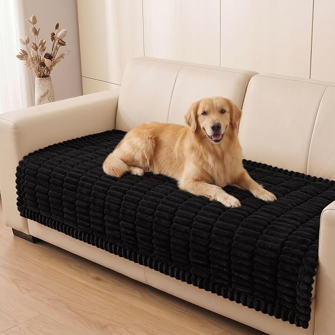 Smiry Couch Cover for Dogs, Non Slip Washable Sofa Protector for Pets | Soft Furniture Cover for Leather & Fabric Couches, Cozy Protect Against Fur, Dirt & Messes, Pet Friendly, 43"x63" by Smiry