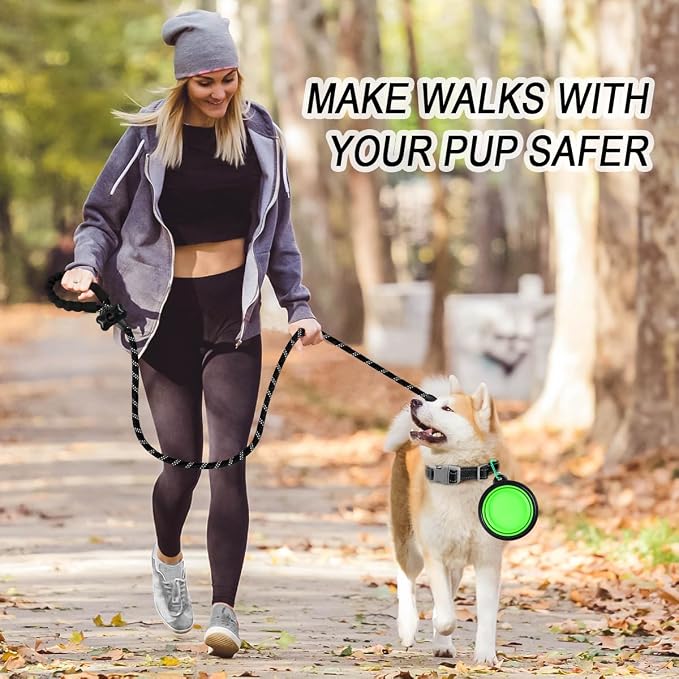 BARKBAY Dog Leashes for Large Dogs Heavy Duty Dog Leash 4/5/6 FT with Comfortable Padded Handle and Highly Reflective Threads for Medium Large Dogs Walking Training Running (5FT-1/2'',Black) - Image 3