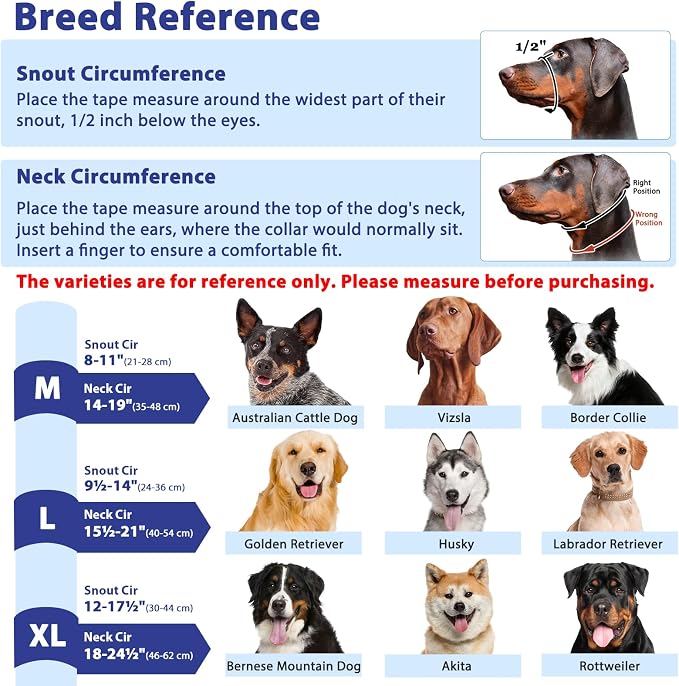 BARKLESS Soft Dog Head Collar, Patented Padded No Pull Head Halter, Training Nose Leash with Safety Link for Medium Large Dogs, Adjustable Muzzle Leash, Easy Control for Walking(Blue, L) - Image 8