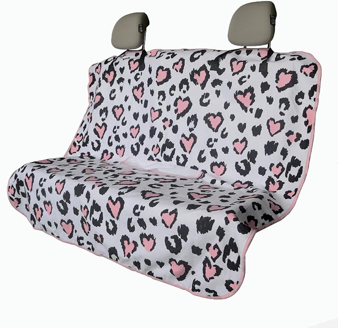 Car Seat Cover Protector Front Seats,for Gym Workout,Running,Swimming,Beach and Hiking,Waterproof Sweat Towel Bucket Seat Covers for Trucks SUV Jeep (Leopard Print) by LoyaGour