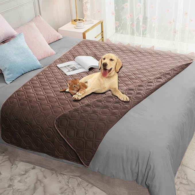 Ameritex Waterproof Blanket Reversible Dog Bed Cover Pet Blanket for Furniture Bed Couch Sofa by Ameritex