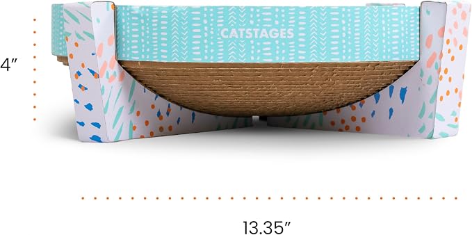 Catstages Scratch,Snuggle & Rest – 2‑in‑1 Indoor Cat Scratcher & Elevated Cat Lounger,Catnip Included,(Pack of 6) - Image 9
