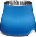 Dogit Elevated Dog Bowl, Stainless Steel Dog Food and Water Bowl for Small Dogs, Blue, 73743 by Dogit